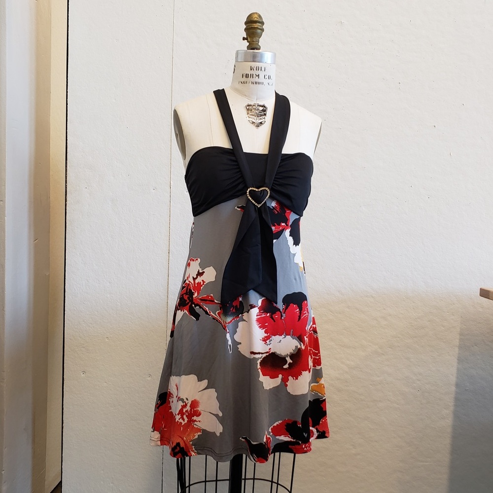 Halter Floral Dress